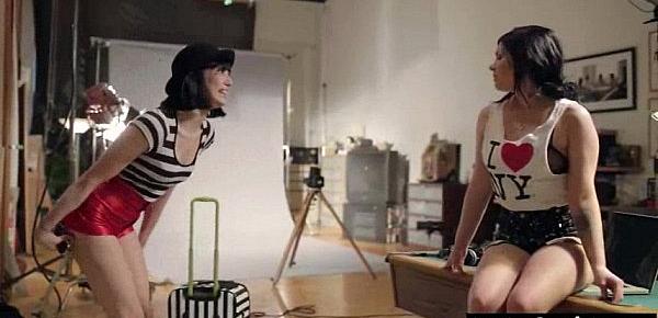  Lez Girl (andy&asphyxia) And Mean Girl In Punish Sex Tape clip-09